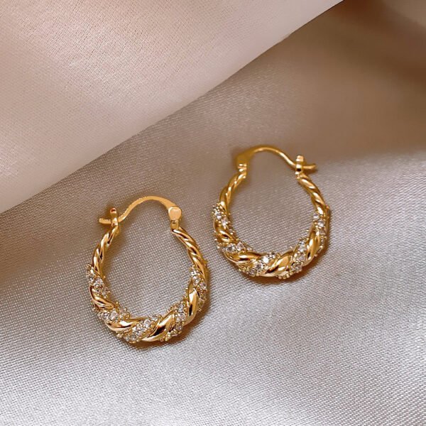 O1CN01dyvkL01K33R66P4ox_2215472041107-0-cib.jpg Simple and versatile fashion elegant twist exquisite autumn and winter earrings