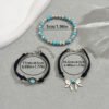 Geometric Butterfly Turquoise Design Bracelet Three-piece Set