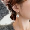 Water Drop Pearl Earrings For Women Niche Design