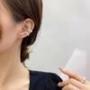 Sterling Silver Needle C- Shaped Pearl Earrings Style Ear Clip Simple Dignified Ear Clips Earrings