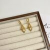 Exquisite Crystal Leaf Silver Needle Ear Clip Female