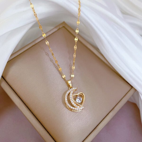 ac138aad-917a-4513-a979-e622fdc1717e.jpg Stainless Steel Starry Sky Planet Astronaut Necklace For Women Light Luxurious Temperament Star Metal Chain Jewelry Gift