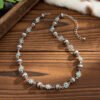 High-grade Diamond-embedded Small Flower Clavicle Chain