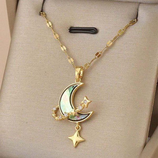 Dream Planet Necklace Stainless Steel Blue Butterfly