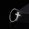 Hot Sale Cross Diamond Heartshaped Ring