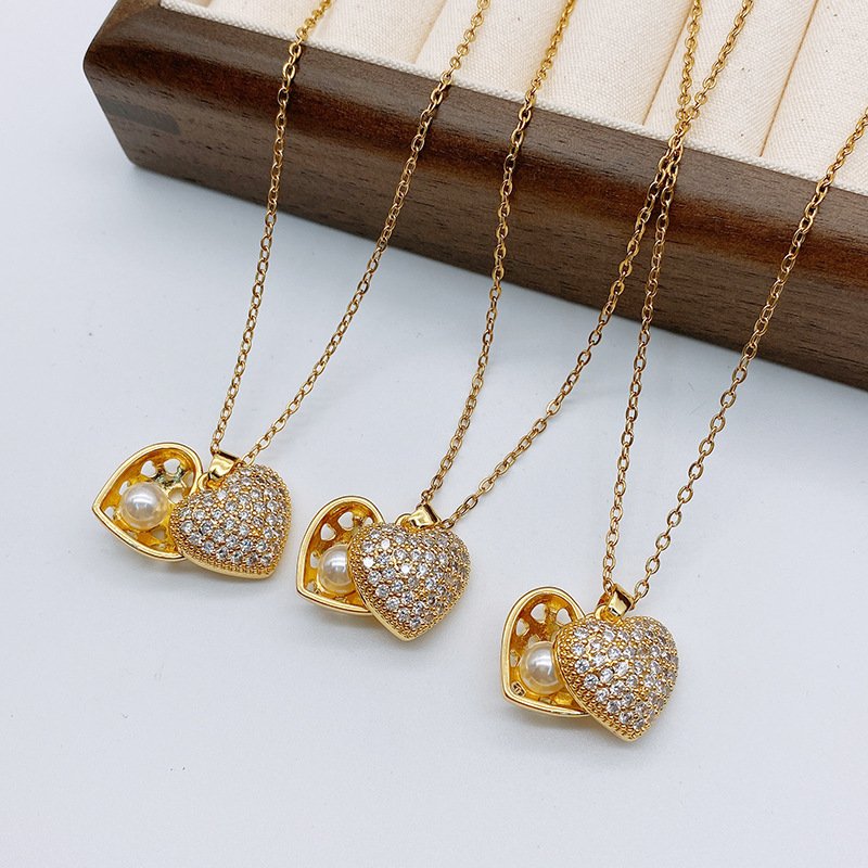 c1e20774-8e7b-4215-80d3-d93c375815a2.jpg Xiaohongshu New Loving Heart Zircon Necklace For Women