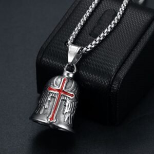 Stainless Steel Motorcycle Style Men's Pendant Feather Wings