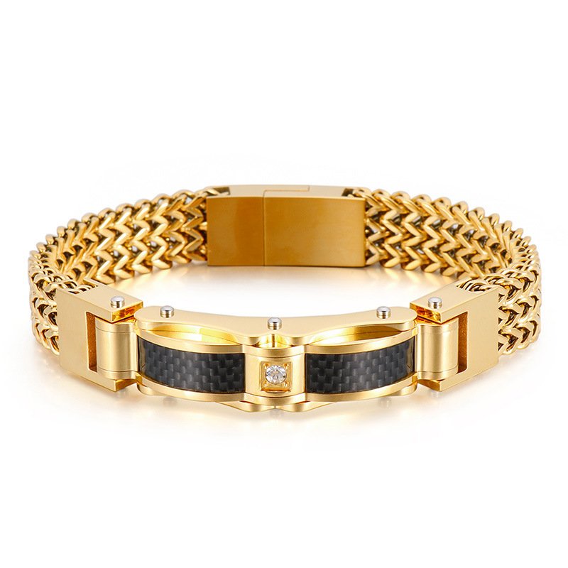 ce14eb99-9b3e-497f-b6ee-2dcf71d9380c.jpg Fashion Creative New Gold Stainless Steel Men's Bracelet