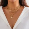 Black Suit Necklace Sweet Cool Peach Heart Halloween Ornaments Necklace For Women