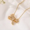 Women's Fashionable Elegant Bow Pendant Necklace