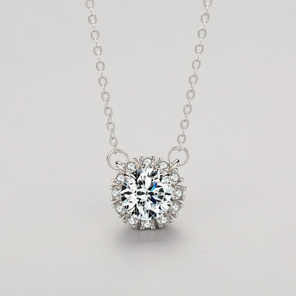 S925 Sterling Silver Light Luxury Pendant Necklace