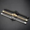 Fashion Street Shooting Wolf Head Men's Titanium Steel Bracelet