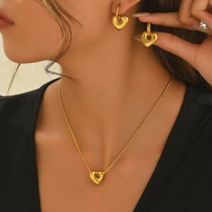 Lxalry 18K Gold Plated Jewelry Set Mirror Polished Handmade Luxury Gift Band