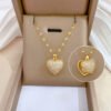 Xiaohongshu New Loving Heart Zircon Necklace For Women