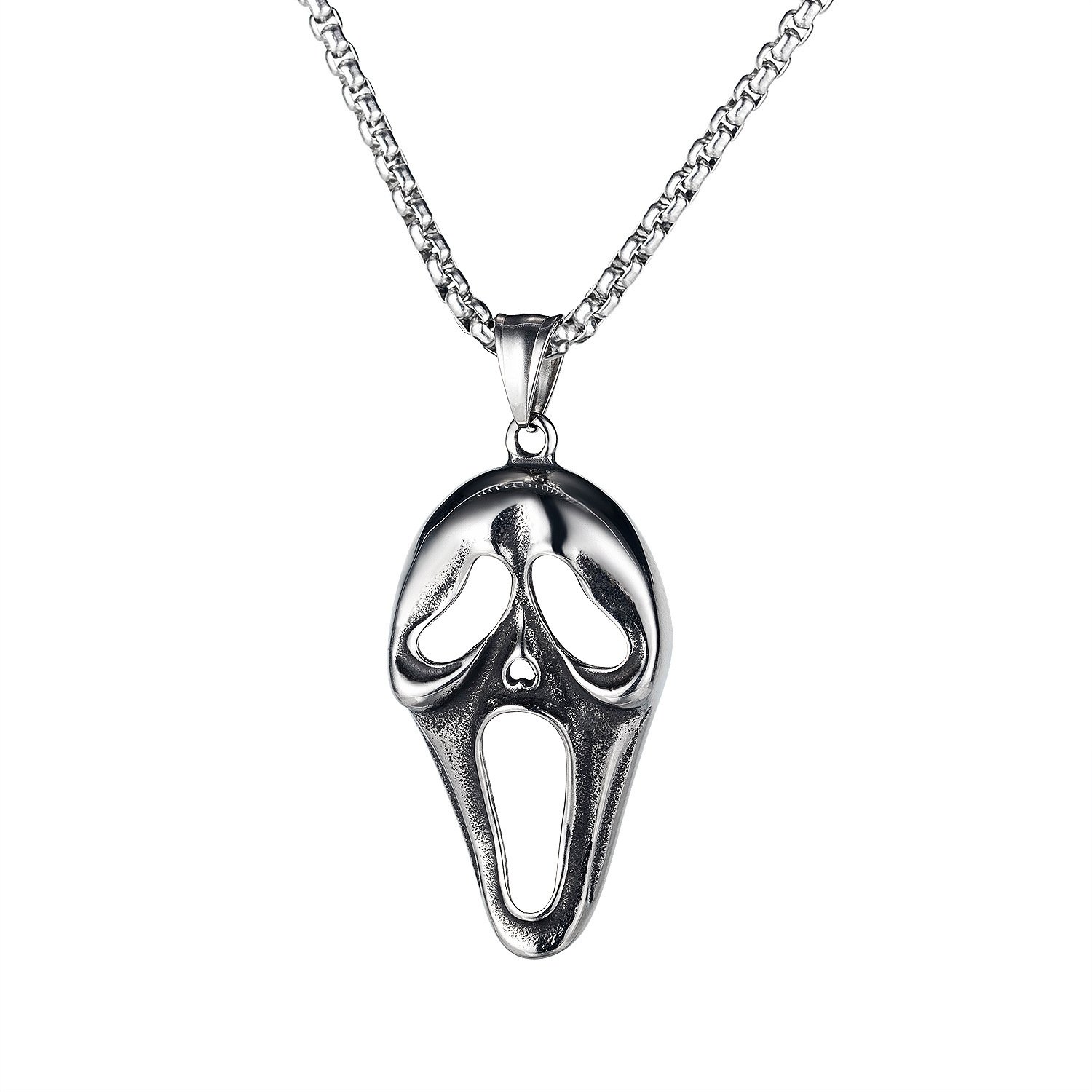 f934c8cb-7ca9-4b83-b16d-e7889668d5f8.jpg Personality Screaming Skull Mask Stainless Steel Necklace