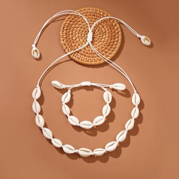 Bohemian Ocean Style Shell Necklace High-end Design Retro Holiday Handmade Anklet