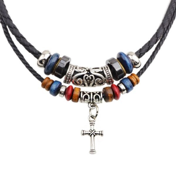 Fashion necklace double-layer winding necklace retro simple clavicle chain high-end