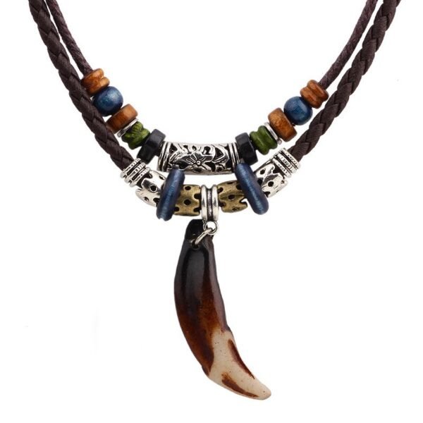 Fashion necklace double-layer winding necklace retro simple clavicle chain high-end