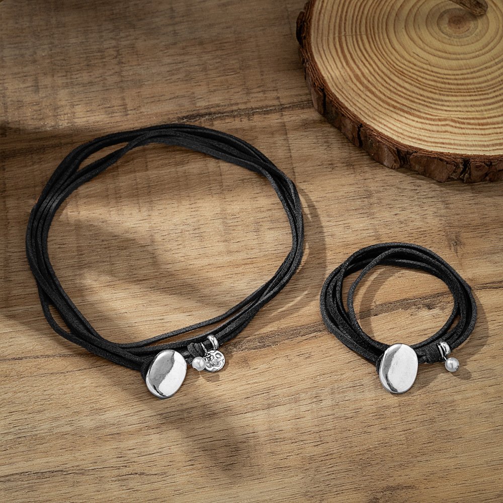 Fashion necklace double-layer winding necklace retro simple clavicle chain high-end