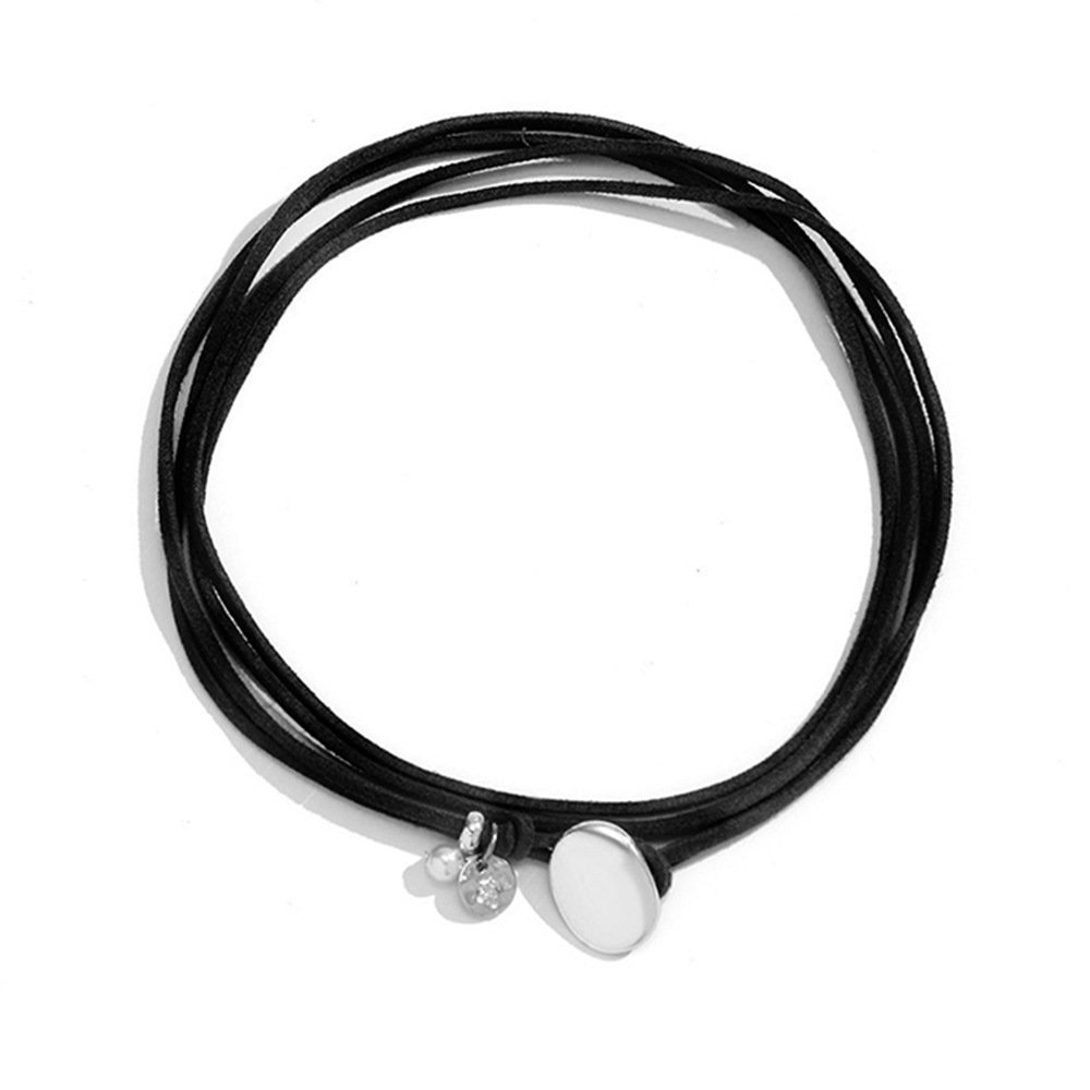 Fashion necklace double-layer winding necklace retro simple clavicle chain high-end