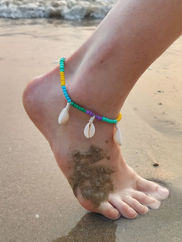 Bohemian Ocean Style Shell Necklace High-end Design Retro Holiday Handmade Anklet